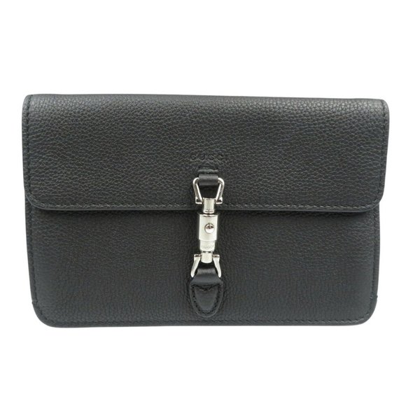 Gucci Handbags - GUCCI Black Calf Clutch Bag Pouch New Jackie 364434 1206GUCCI